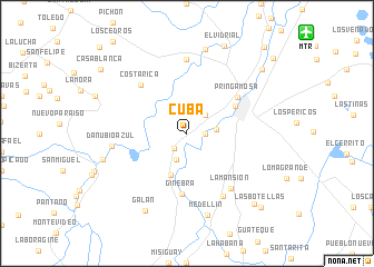 map of Cuba