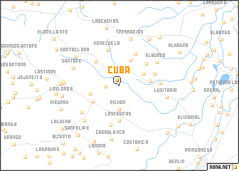 map of Cuba