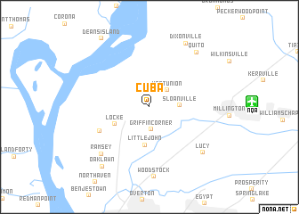 map of Cuba