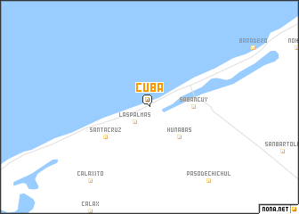 map of Cuba