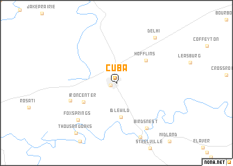 map of Cuba