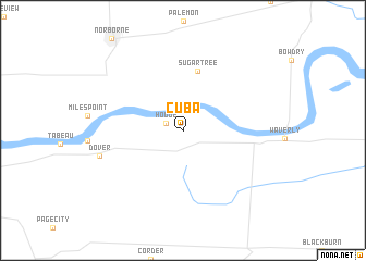 map of Cuba