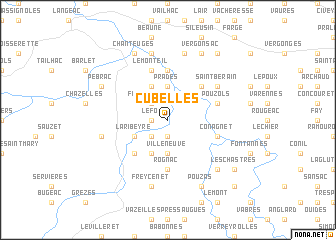 map of Cubelles