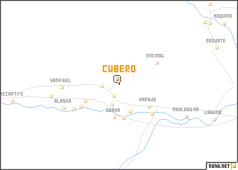 map of Cubero