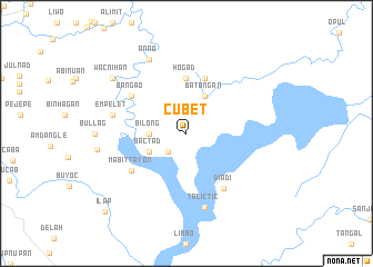 map of Cubet