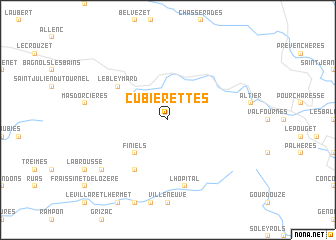 map of Cubièrettes