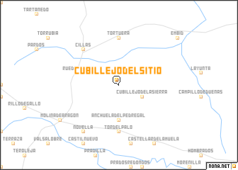 map of Cubillejo del Sitio