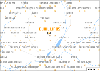 map of Cubillinos