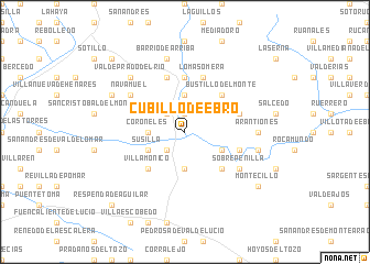 map of Cubillo de Ebro