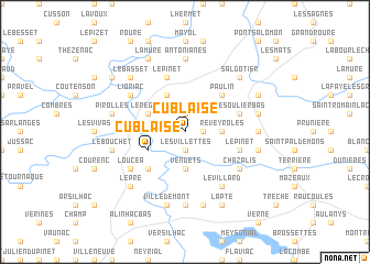 map of Cublaise