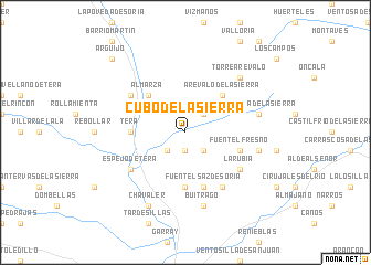 map of Cubo de la Sierra