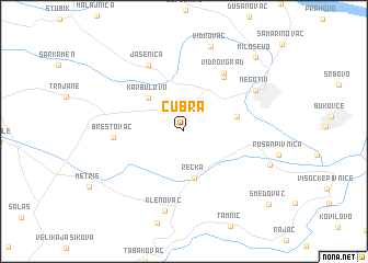 map of Čubra