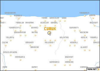 map of Çubuk