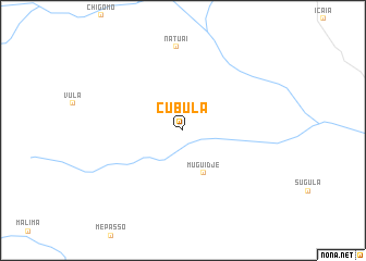 map of Cubula
