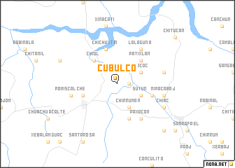 map of Cubulco