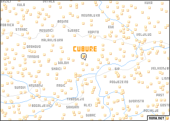 map of Čubure