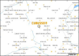 map of Cubusson