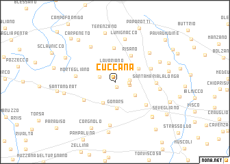 map of Cuccana