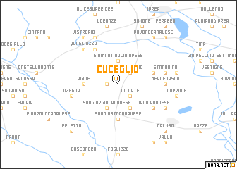 map of Cuceglio