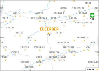 map of Cucerdea