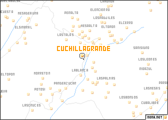 map of Cuchilla Grande