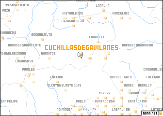 map of Cuchillas de Gavilanes