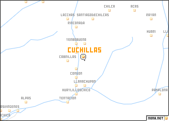 map of Cuchillas