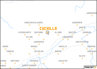 map of Cuchilla