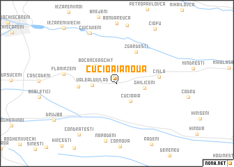 map of Cucioaia Nouă