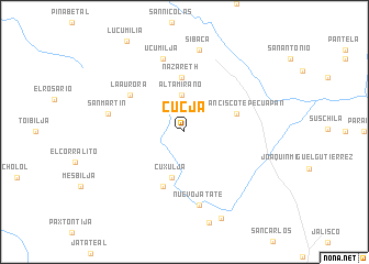 map of Cucjá