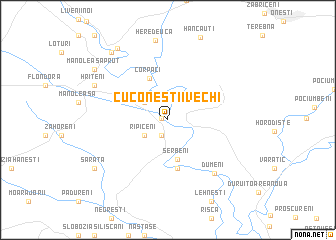 map of Cuconeştii Vechi