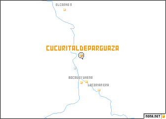 map of Cucurital de Parguaza