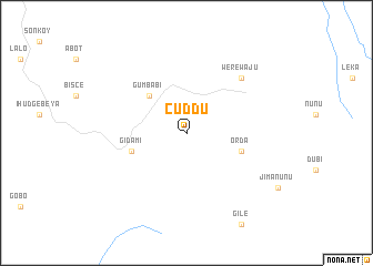 map of Cuddu