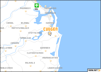 map of Cudgen