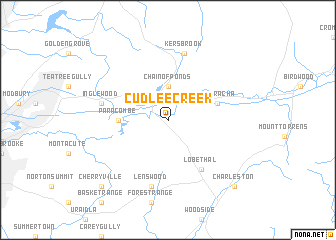 map of Cudlee Creek