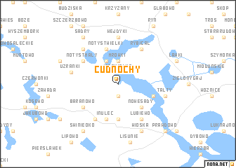 map of Cudnochy