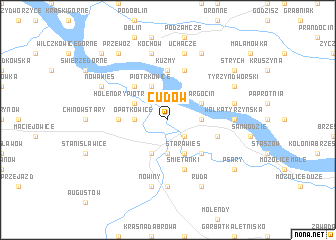 map of Cudów