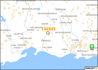 map of Cuebas