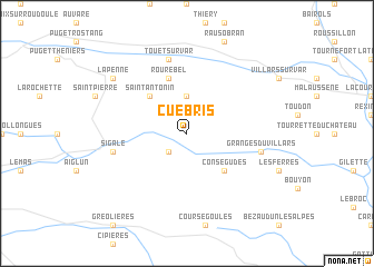 map of Cuébris