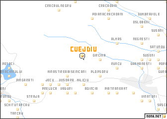 map of Cuejdiu