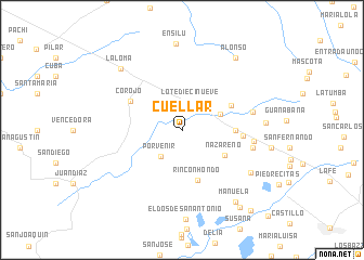 map of Cuéllar