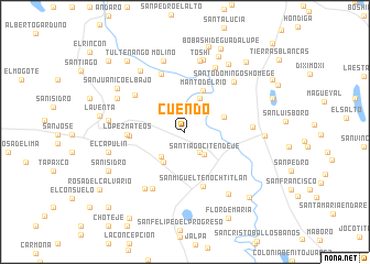 map of Cuendo