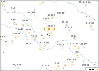 map of Cuêni