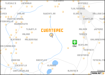 map of Cuentepec