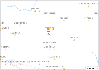 map of Cuén