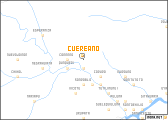 map of Cuereano