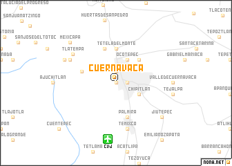 map of Cuernavaca