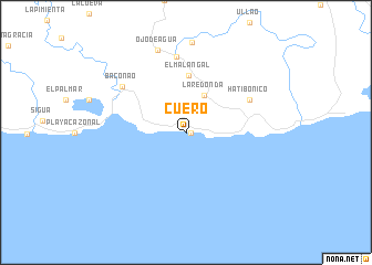 map of Cuero