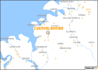 map of Cuerval Arriba