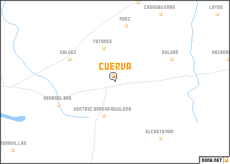 map of Cuerva